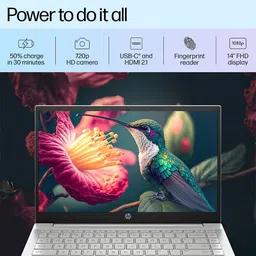 HP Pavilion Intel Core i5 12th Gen 1235U - (16 GB/512 GB SSD/Windows 11 Home) 14-dv2014TU Thin and Light Laptop image 2