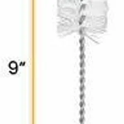 spylx Straw Bendable Cleaning Brush Baby Bottle Cleaner Catheter Water Cup Nylon Test Tube Drinking Pipe Brush (White) pack of 4 image 2