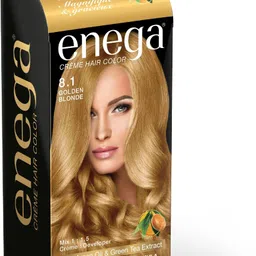 enega Hair Color Argan Oil & Green Tea extract NO AMMONIA Cream FORMULA 60g+90ml+12ml , Golden Blonde-picture-15
