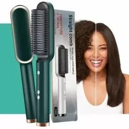 chg Hair Straightener Brush Straightener Comb with Ceramic PTC Heating Hair Curler-picture-12