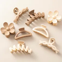 8Pcs Korean Style claw & Geometric Shapes,Large Size, hair clutcher for women Hair Claw-image-67