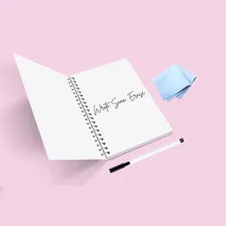 rays of ink Re-usable Smart Eco-friendly A4 Notebook Plain Sheets 40 Pages image 4