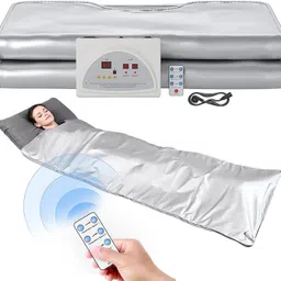Far Infrared 2 Zone Heated Sauna slimming Blanket for Body Detox weight loss Medical Reacher & Grabber-image-3