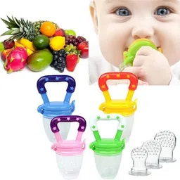 royal krafts Combo of Fruit Pacifier, Feeding Spoon and Sipper Cup (Multicolor)- Silicon image 4