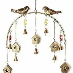 life art Wall hanging with sound for wall decor Home Balcony Garden Brass Windchime Iron Windchime image 1