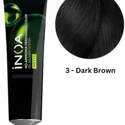 hoondee INOA HAIR COLOR NO:3 DARK BROWN 60ML , DARK BROWN image 3