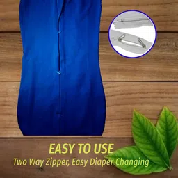 mammachamp POD/Swaddle/Sleeping Bag/Sack for NewbornBaby 0-3 months PK-2 Dark Blue+Peach Sleeping Bag image 4