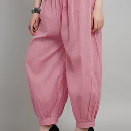 karthav fashion Self Design Poly Cotton Women Harem Pants image 3