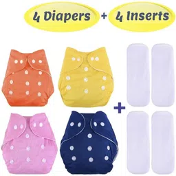 pooluv Adjustable Reusable Cloth Diaper With White Changing Insert For Babies/NewBorn-picture-11