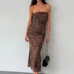 v b fab Women Bodycon Brown Maxi/Full Length Dress-picture-33