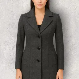 pepzoo Women Solid Double Breasted Casual Blazer-picture-12