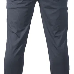 ynam Pack of 2 Men Regular Fit Black, Grey Lycra Blend Trousers image 2