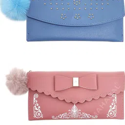 Casual, Party, Formal Blue, Pink Clutch-image-12