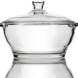 good to great creation Glass Mixing Bowl Oven and Microwave Safe Serving Bowl .candy bowl, cooking bowl with Glass Lid (Set of 1) Glass Disposable Sauce Bowl (Clear, Pack of 1)-picture-12