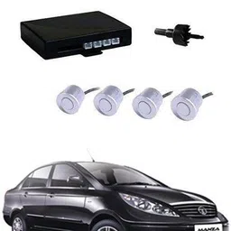 zplus 4 White Parking Sensors With LED Display Which Increased Safety of Passengers/Car One Alarm Kit-1204 Parking Sensor image 1