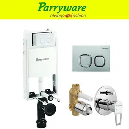 parryware Half Frame Concealed Cistern, with divater body upper espiron set of 1 pic 296 Dual Flush Tank-picture-16