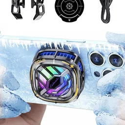 Cubonic Magnetic Phone Cooler Fan, RGB Portable Radiator Temperature DisplayGaming Accessory Kit-picture-28