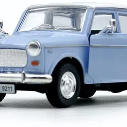 fun factory toys Queens 70 Vintage Fiat Toy Car with Pull Back Action (Color May Vary)-picture-20