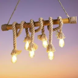 kinis KIN-BAMBOO RASSI HANGING Decorative Hanging Lamp/Pendant Lamp/Ceiling Light to décor your Home, Bedroom, Drying Room, Living room, Restaurant and Home Decor Pendant Lamp Ceiling Lamp-picture-26