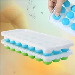 narv Ice Cube for Freezer with Lid 21 Cavaties with Pop Up Easy Release IB 131 Multicolor Silicone Ice Ball Tray-picture-31