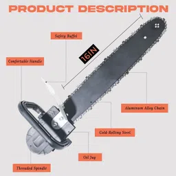 sauran (ASC3) 16" Electric Chainsaw Attachment Stand Bracket Set Corded Chainsaw image 3
