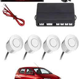 msnp White Waterproof Parking Sesnor With Led Display For Vehicle-27 Universal White 4pcs Reverse Parking Safety Sensor For Car-27 Parking Sensor-picture-10