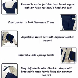 suanikids Adjustable Hands-Free 4-In-1 Baby Carrier Bag Baby Carrier Baby Cuddler image 3