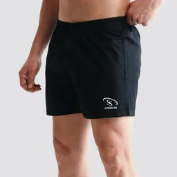 ss fashion Solid Men Black Sports Shorts-picture-17