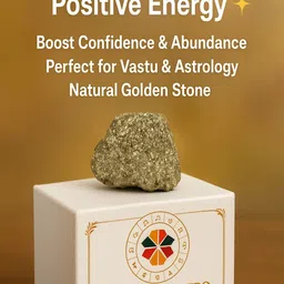 thesoulastro Raw Pyrite Regular Oval Crystal Stone image 1