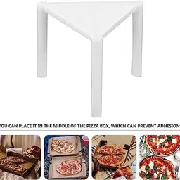 khaana packaging Plastic Pizza Stand / Pizza Box Stack / Stand / Pizza Saver Stand/ Plastic Stand Plastic Trivet image 4