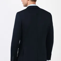 peter england Men Self Design Single Breasted Formal Blazer image 2
