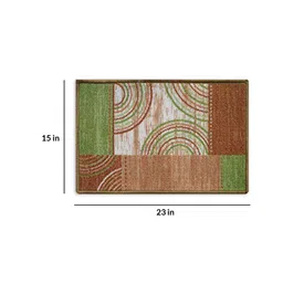 status Multicolor Abstract Polyester 15 x 23 Inches Anti Skid Door Mat image 3