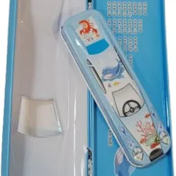 nazaars Car Pencil Box with Mini Car Case, Double Layer Ocean Theme Art Metal Pencil Box image 3