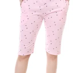 cricle Women Pink Capri-picture-25