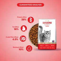 grain zero Assorted Creamy Cat Treat (75g) + Salmon 1.2 kg Dry Adult Cat Food image 5