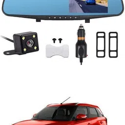 gonama Car DVR Rear View Mirror Video Recroder 4.3inch BackUp Car Camera Dual Lens S175 In-car Camera System image 5