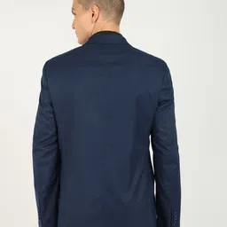 park avenue Men Self Design Single Breasted Formal Blazer image 4