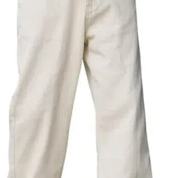 Men Straight Fit Mid Rise Beige Jeans-image-9