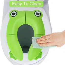 newway Foldable Potty Seat, Best Hygienic Sanitary Toilet Solution for Kids Potty Seat Baby Bath Seat image 1