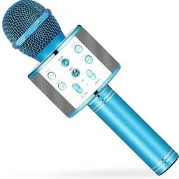 Portable Bluetooth Wireless Phone Microphone Karaoke Handheld Condenser Microphone with Wireless Bluetooth Speaker WS-858 bluetooth-image-1