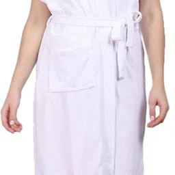 pugnaa White Free Size Bath Robe-picture-20