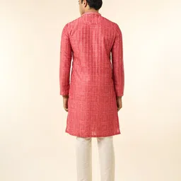 diwas by manyavar Men Art Silk Kurta Pyjama Set image 4