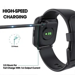 Akshita Magnetic Charging Cable 1 m Boat Watch 2 Pin Usb Fast Charger Magnetic Charging Cable For Storm/Xtend/Xtend Pro/Xplorer/Wave Connect/Wave Beat/Wave Fit/Wave Style Smartwatches(Cable Only),Black,1M image 3