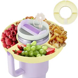 elephantboat Stanley Cup 40 oz Snack Bowl with Handle Compatible with Stanley Cup 40 oz Silicone Cutlery Set-picture-14