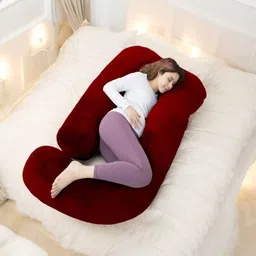 thukran Polyester Fibre Solid Pregnancy Pillow Pack of 1-picture-30