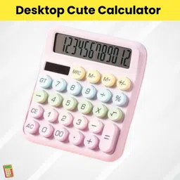 guggu Desktop Cute Calculator, 12-Digit Large Display With Aesthetic Candy ColorK354 Desktop Cute Calculator, 12-Digit Large Display With Aesthetic Candy ColorE354 Basic Calculator-picture-16
