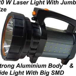 mnt sales 120 W Water Proof Torch With 2 Km Long Range ,4 Modes Aluminium Jumbo Size Body 8 hrs Torch Emergency Light image 4
