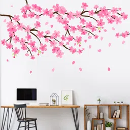 wall sticks Cherry - Pink Flowers - Blossom - Tree - Wall sticker - CG182 image 2