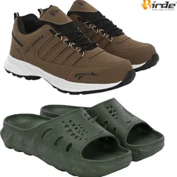 Birde Lightweight Combo Pack of 2 Stylish Sports Gym, Shoes With Slides Walking Shoes For Men-picture-28