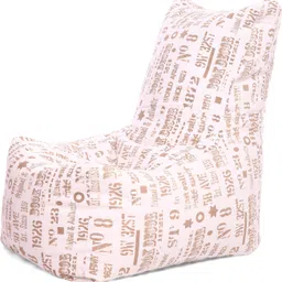 style homez XXXL Cotton Canvas Abstract Printed Fillers Bean Bag Chair With Bean Filling image 5